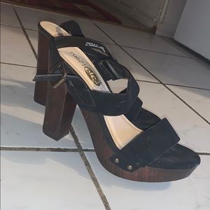 Heeled Buckle Sandal